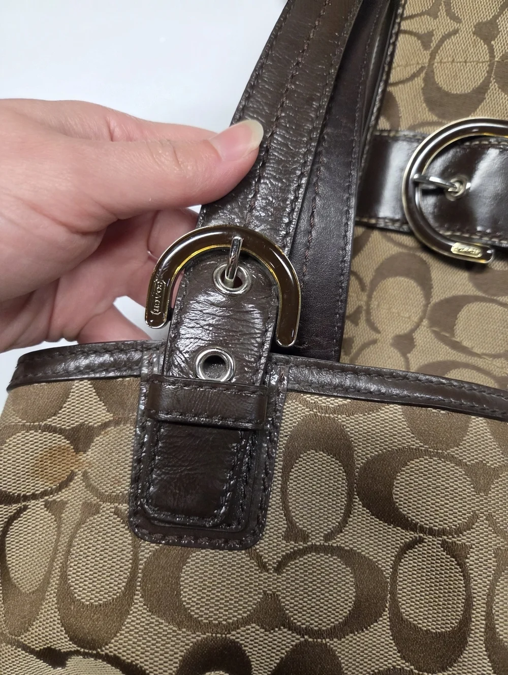 Coach Vintage Soho Signature CC Tote Bag With Wallet Purse Y2k 2000s